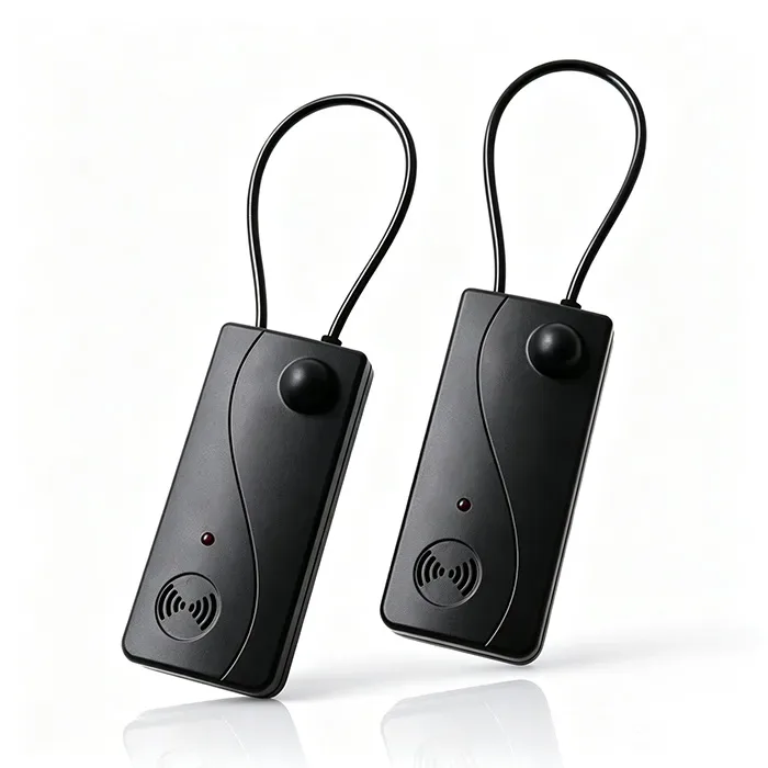 8.2Mhz Clothing Bag Shoes Luggage Woven Anti-theft EAS Self Alarming Hard Security Tag with Wire Rope